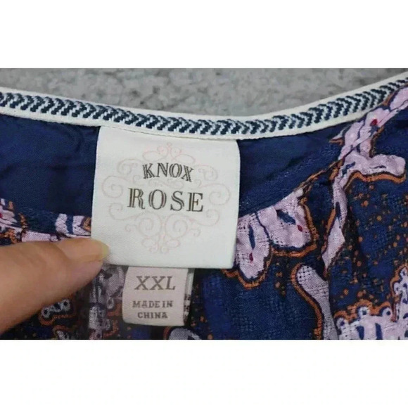 Knox Rose Women's Flutter Sleeve Midi Dress-XXL-Tiered-Pockets - Picture 3 of 8